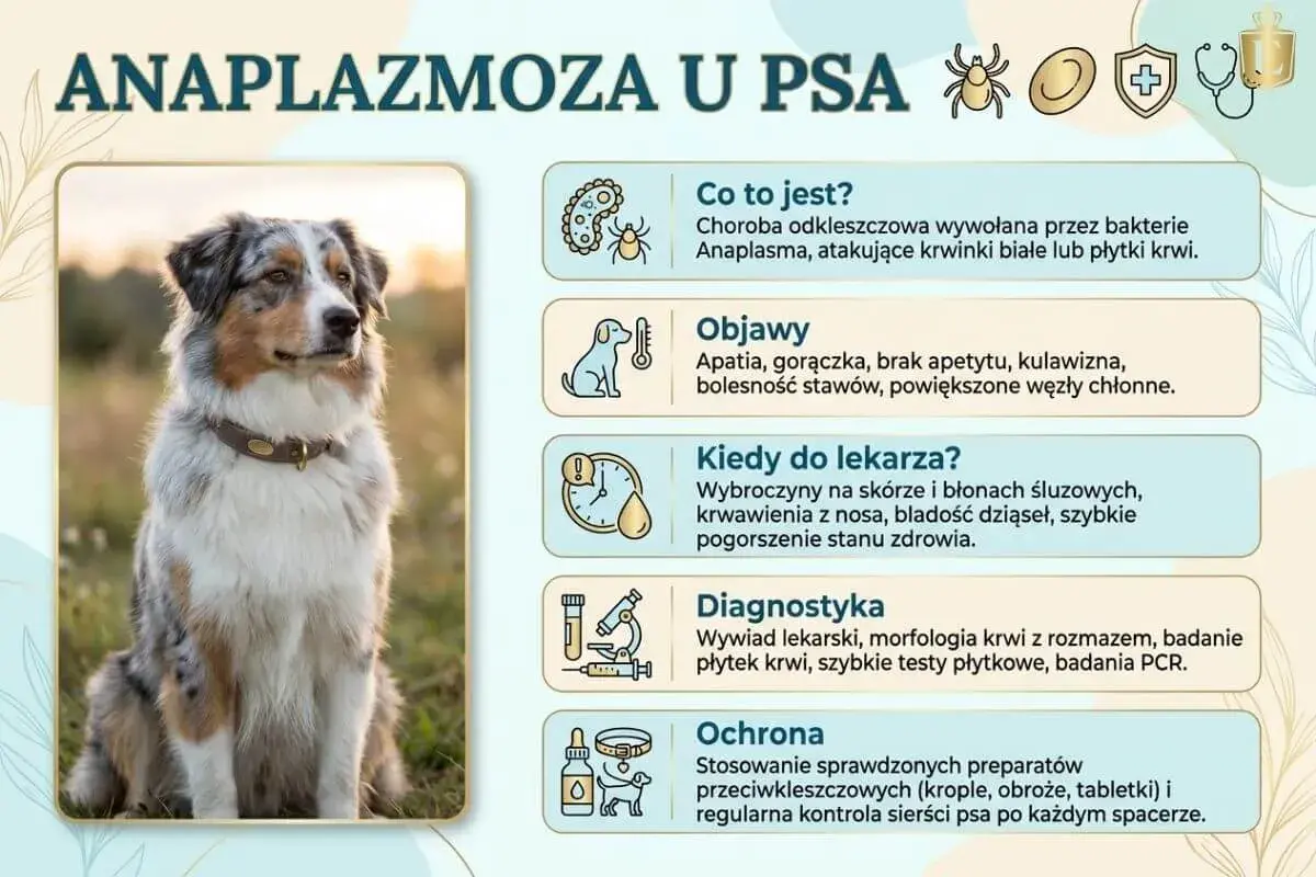 Anaplazmoza u psa: objawy, diagnostyka i ochrona. Rokowania zależą od szybkiego leczenia. Pies na zdjęciu wygląda zdrowo.